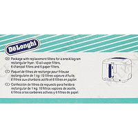 Delonghi FK4 (552572) Filter Kit . Includes 6 Oil Vapor, 3 Charcoal, & 3 Paper Filters